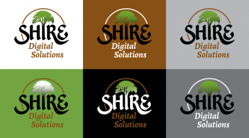 Shire Digital Solutions Logo, Color Experiments