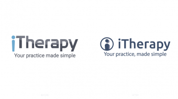 iTherapy Logo, Original and New Logo Comparison