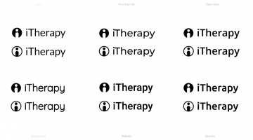 iTherapy Logo, Type Experiments