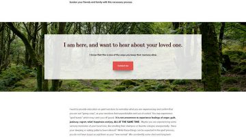 Little Red Bird Counseling Website, Grief Page
