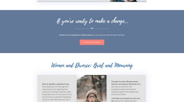 Meredith Puckett Therapy Website, Women's Divorce Counseling Page