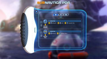 Subnautica PDA, Crafting View