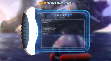 Subnautica PDA, Notes View